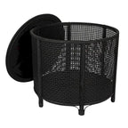 Bamboo and Rattan Accent Table