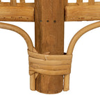 Bamboo and Rattan Accent Table