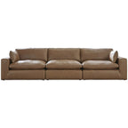 Signature Design by Ashley Emilia Caramel 3-Piece Sofa - 143W x 43D x 36H