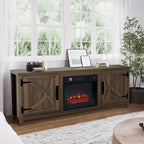 58 Farmhouse Electric Fireplace TV Stands Console Table for TV's up to 65