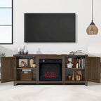 58 Farmhouse Electric Fireplace TV Stands Console Table for TV's up to 65