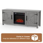 58 Farmhouse Electric Fireplace TV Stands Console Table for TV's up to 65