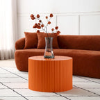 Modern Farmhouse Round Accent Nesting Side Coffee Table Set (Set of 2)