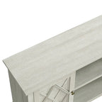 70 Farmhouse TV Stand Console for TVs up to 75 inch - Easy Assembly - 70 in Width