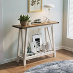VredHom Console Table Sofa Table Entryway Table with Storage Shelf