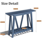 VredHom Console Table Sofa Table Entryway Table with Storage Shelf
