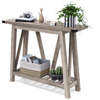 VredHom Console Table Sofa Table Entryway Table with Storage Shelf