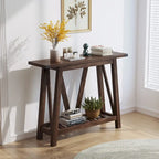 VredHom Console Table Sofa Table Entryway Table with Storage Shelf