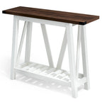 VredHom Console Table Sofa Table Entryway Table with Storage Shelf