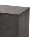 Wood Sideboard with Adjustable Shelves and Gold Handles