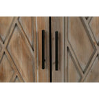 4 Door Wooden Twill Sideboard American Country Vintage Cabinet