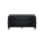 4 Door Wooden Twill Sideboard American Country Vintage Cabinet