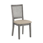 Eleanor Beige Linen Rattan Dining Chairs (Set of 2) by iNSPIRE Q Classic