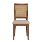 Eleanor Beige Linen Rattan Dining Chairs (Set of 2) by iNSPIRE Q Classic