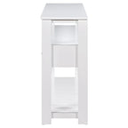Modern Console Table with 4 Drawers and 2 Shelves