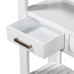 Modern Console Table with 4 Drawers and 2 Shelves