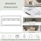 Modern Console Table with 4 Drawers and 2 Shelves