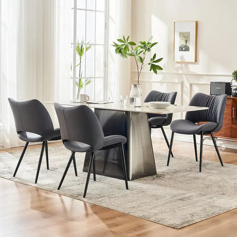 Modern Dining Kitchen Chairs Set of 2 Loads up to 300lbs