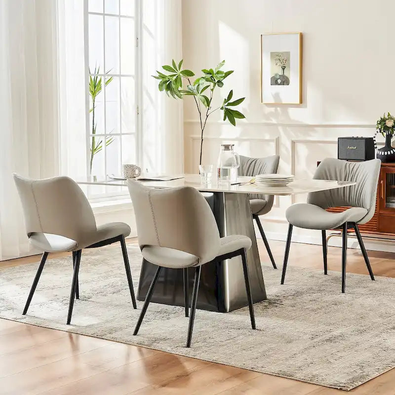 Modern Dining Kitchen Chairs Set of 2 Loads up to 300lbs