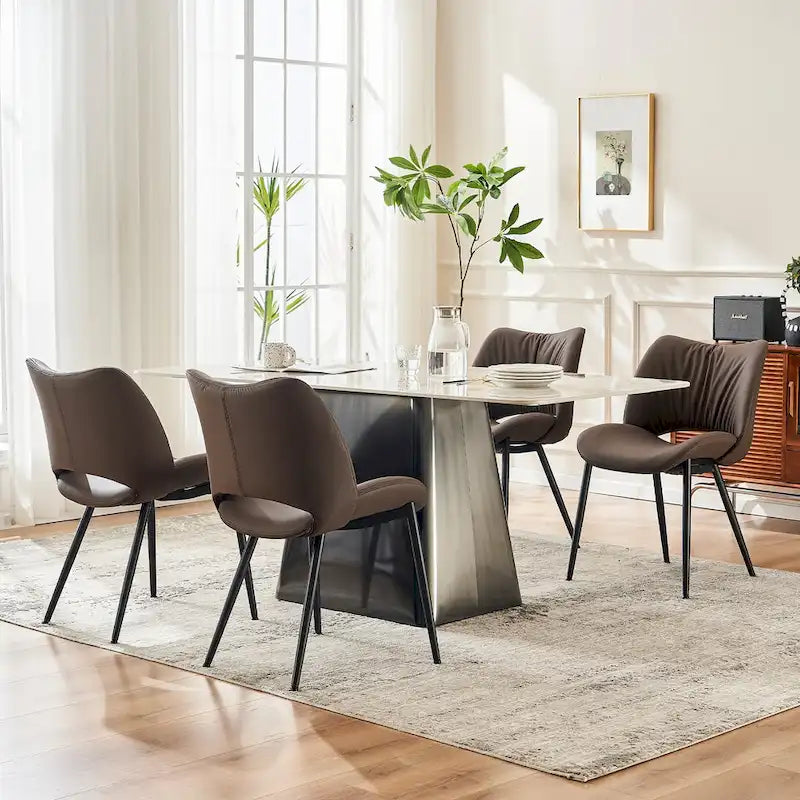 Modern Dining Kitchen Chairs Set of 2 Loads up to 300lbs