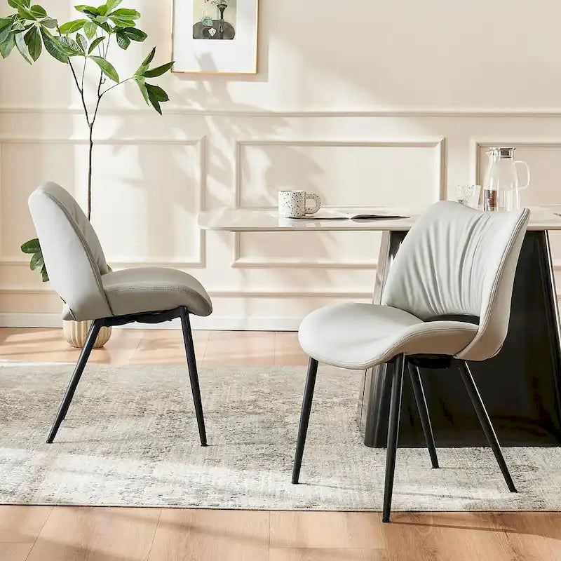 Modern Dining Kitchen Chairs Set of 2 Loads up to 300lbs