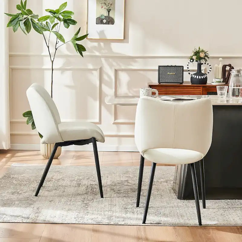 Modern Dining Kitchen Chairs Set of 2 Loads up to 300lbs