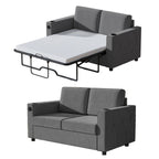 Mixoy Pull Out Sofa Bed,Sleeper Sofa Couch with Memory Foam Mattress,Cup Holder,USB,Pull Out Couch Bed