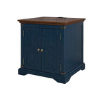Farmhouse End Table with Charging Station - 25 in Height