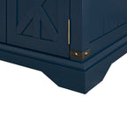 Farmhouse End Table with Charging Station - 25 in Height