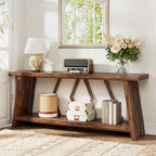 70.86-inch Wood Sofa Console Accent Table for Entryway