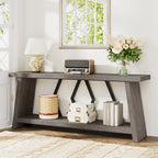70.86-inch Wood Sofa Console Accent Table for Entryway