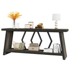 70.86-inch Wood Sofa Console Accent Table for Entryway