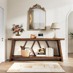 70.86-inch Wood Sofa Console Accent Table for Entryway