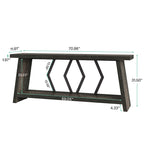70.86-inch Wood Sofa Console Accent Table for Entryway