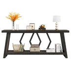 70.86-inch Wood Sofa Console Accent Table for Entryway