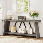 70.86-inch Wood Sofa Console Accent Table for Entryway