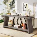 70.86-inch Wood Sofa Console Accent Table for Entryway