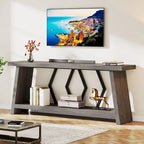 70.86-inch Wood Sofa Console Accent Table for Entryway