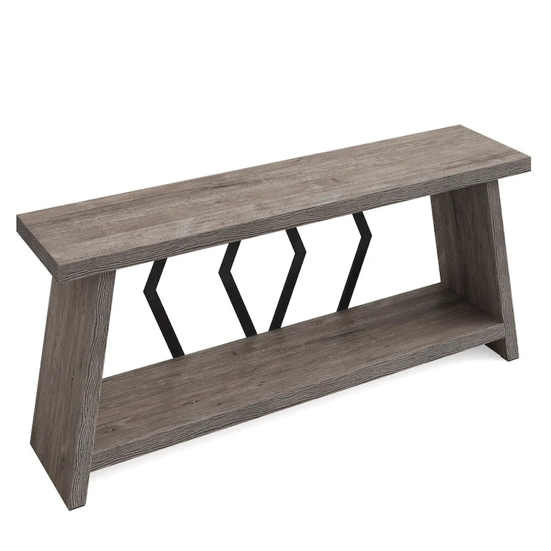 70.86-inch Wood Sofa Console Accent Table for Entryway