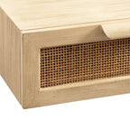 Kate and Laurel Ori Floating Console Rattan - 28x13x6