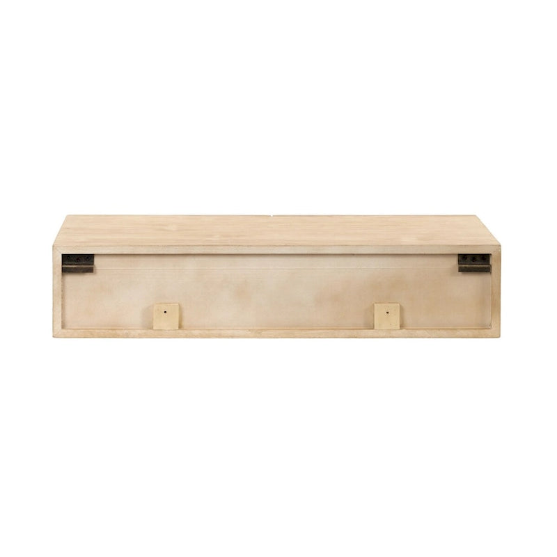 Kate and Laurel Ori Floating Console Rattan - 28x13x6