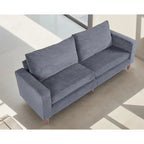 82 Inch Sofa, Comfy Sofa Couch Extra Deep Seats, Corduroy Couch for Living Room Loveseat Removable Sofa Cover Cushions