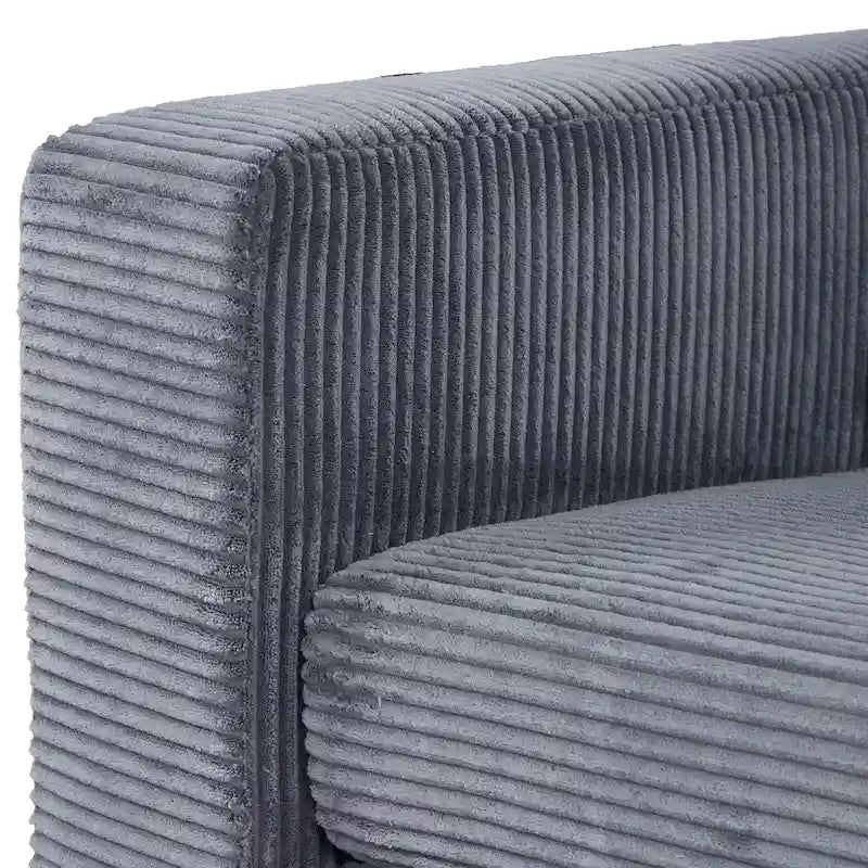 82 Inch Sofa, Comfy Sofa Couch Extra Deep Seats, Corduroy Couch for Living Room Loveseat Removable Sofa Cover Cushions