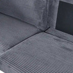 82 Inch Sofa, Comfy Sofa Couch Extra Deep Seats, Corduroy Couch for Living Room Loveseat Removable Sofa Cover Cushions