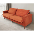 82 Inch Sofa, Comfy Sofa Couch Extra Deep Seats, Corduroy Couch for Living Room Loveseat Removable Sofa Cover Cushions