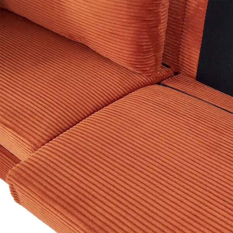82 Inch Sofa, Comfy Sofa Couch Extra Deep Seats, Corduroy Couch for Living Room Loveseat Removable Sofa Cover Cushions