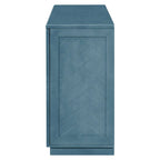 Solid Wood Sideboard with 4 Doors Large Storage Buffet Cabinet