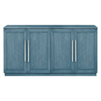 Solid Wood Sideboard with 4 Doors Large Storage Buffet Cabinet