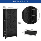 Farmhouse Kitchen Pantry Cabinet Cupboard