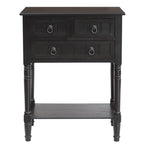 Console Table with 3 Drawers, Sofa Side Table with Bottom Open Storage Shelf, Heavy-Duty Entryway Table for Hallway/Living Room